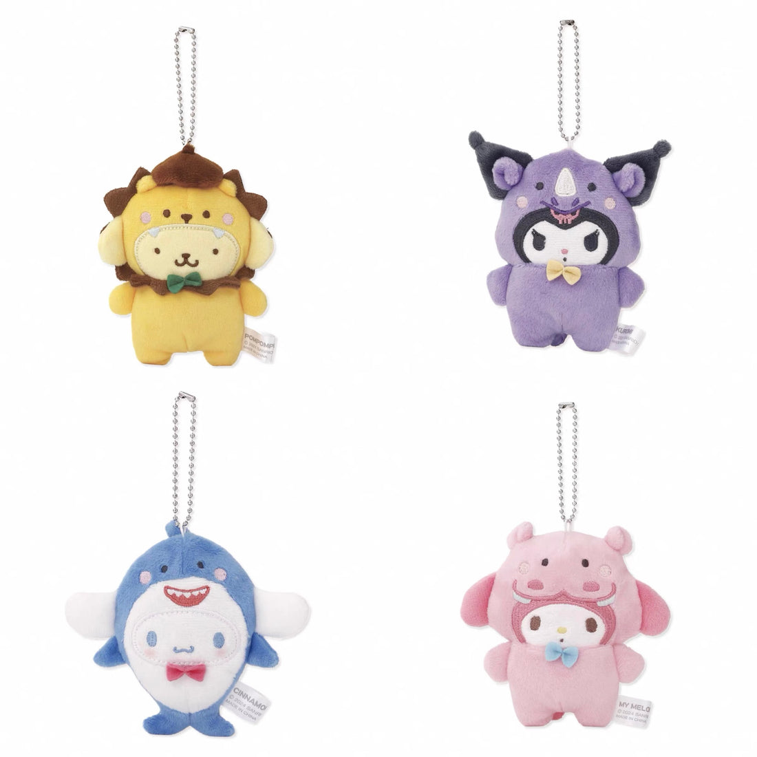 Sanrio|Animal Mascot Holder /Plush Keychain|115×115×32mm approx.
