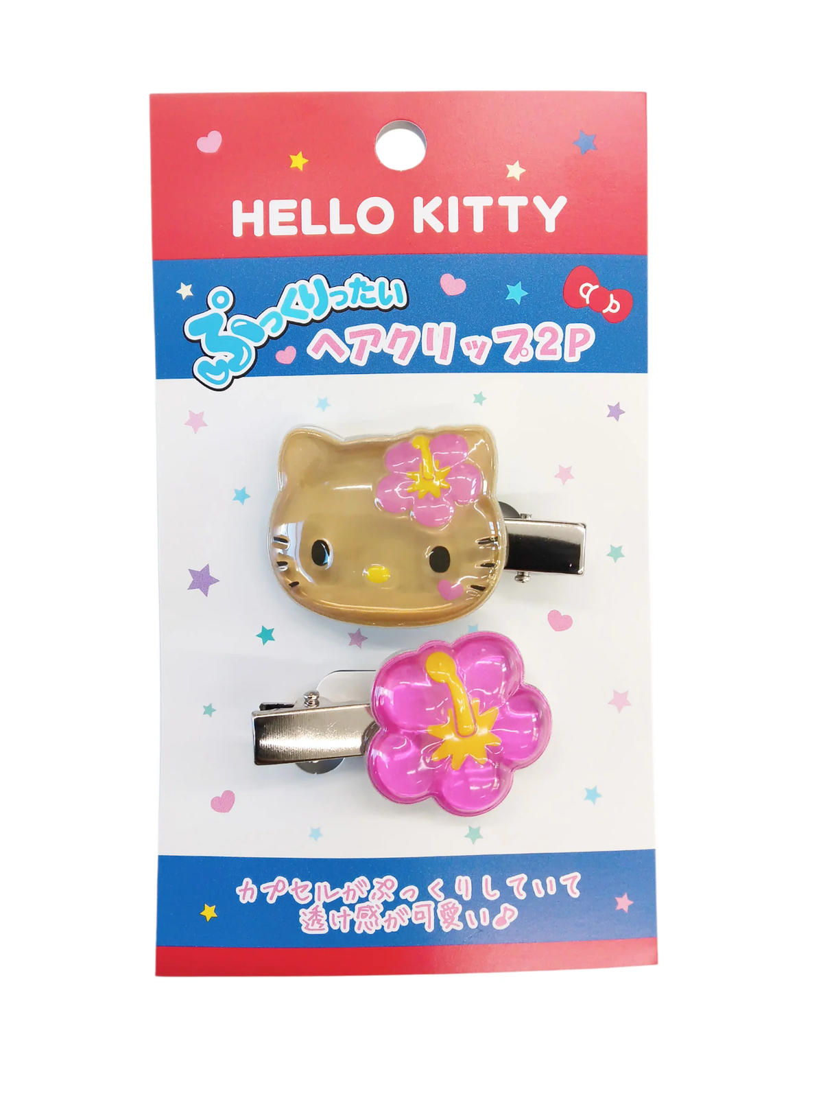 Sanrio|Hello Kitty Puffy Hair Clips|H32 x W47 x D9mm approx.