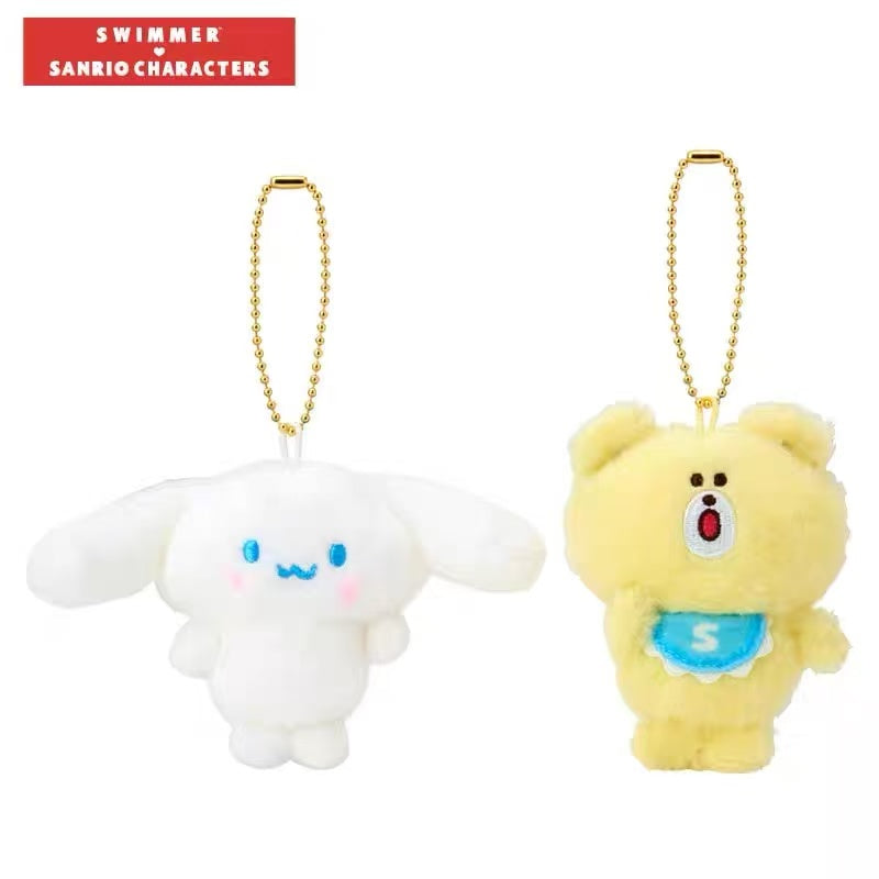 Sanrio|swimmer (2nd Edition) Mascot Holder /Plush Keychain|W6×D3.5×H11cm approx.