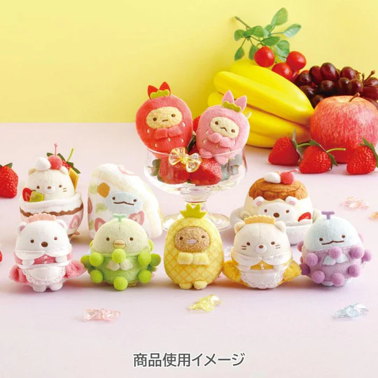 Sumikko gurashi|Fruit Parlor Hand-held Plush Toy|65×70×70mm approx.