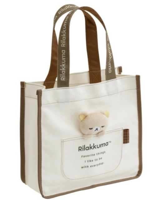 Rilakkuma|Mini Tote Bag With Plush Mascot|240×250×100mm approx.