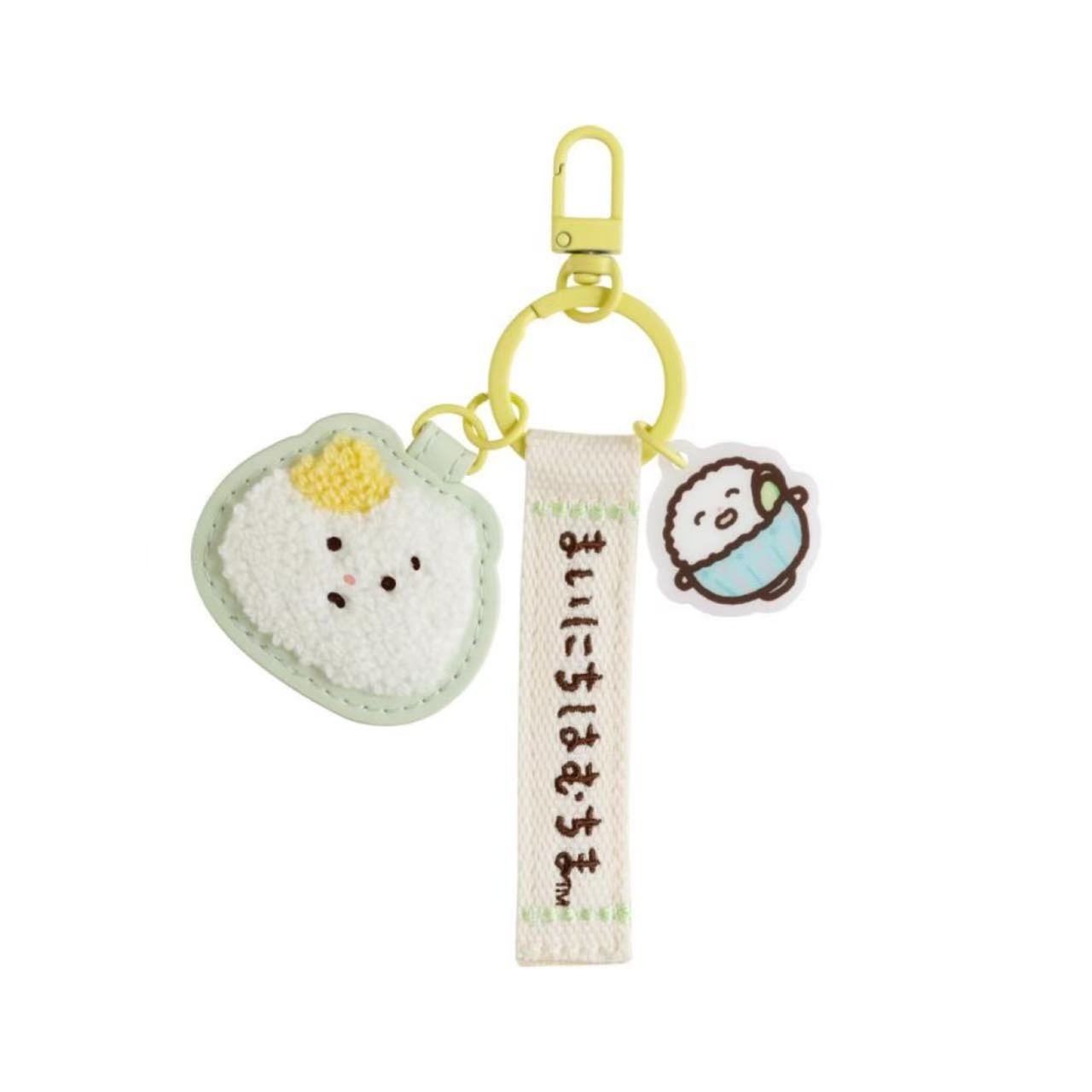 SANX|Mainichi Hamuchima Hamuchima Freshly Cooked Rice Keychain/Keyring|45×55mm approx.