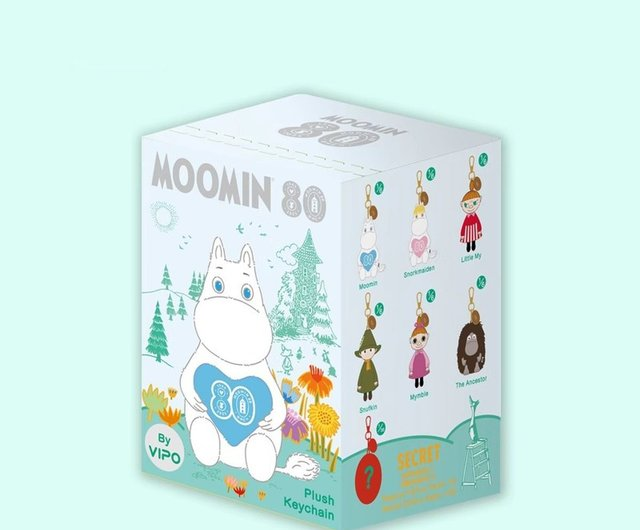Moomin 80th anniversary Plush Keychain Blind Box