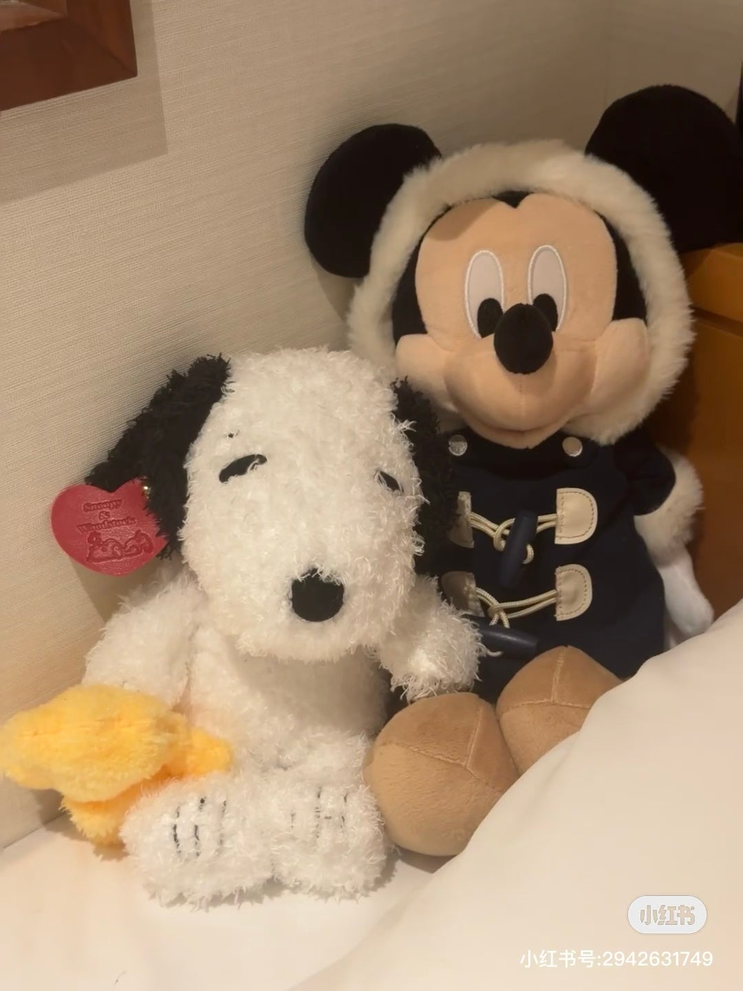 Disney |Winter Jacket Mickey Mouse Plush Toy东迪冬日限定大衣米奇毛绒玩偶/公仔/帽子可脱|约高さ24×幅21×奥行き21(cm)