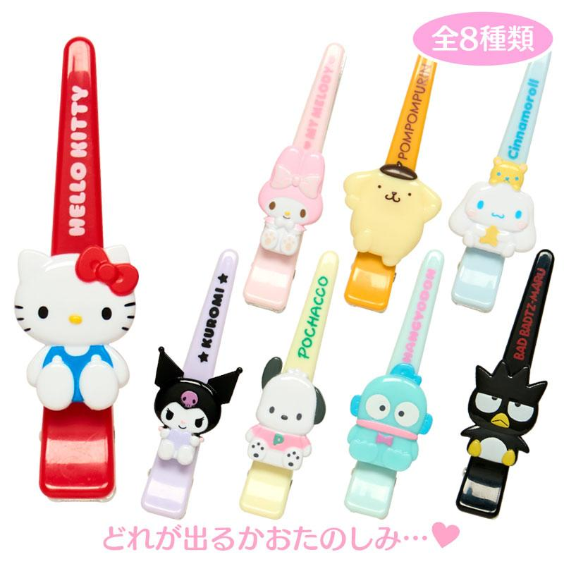 Sanrio|Mini Sanrio Vinyl Wallet-Style Celebrating Shop 55th Anniversary Mini Long Hair Clip mystery bag/blind box/All 8 types|1pcs