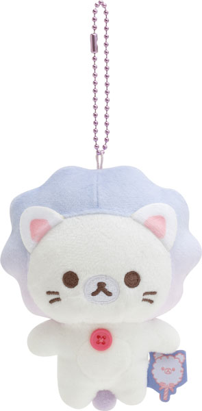 Rilakkuma轻松熊|Korilakkuma Plush Keychain Sky Cotton Candy San-X天空白云棉花糖系列毛绒玩偶挂件/包挂約H140×W100×D55mm