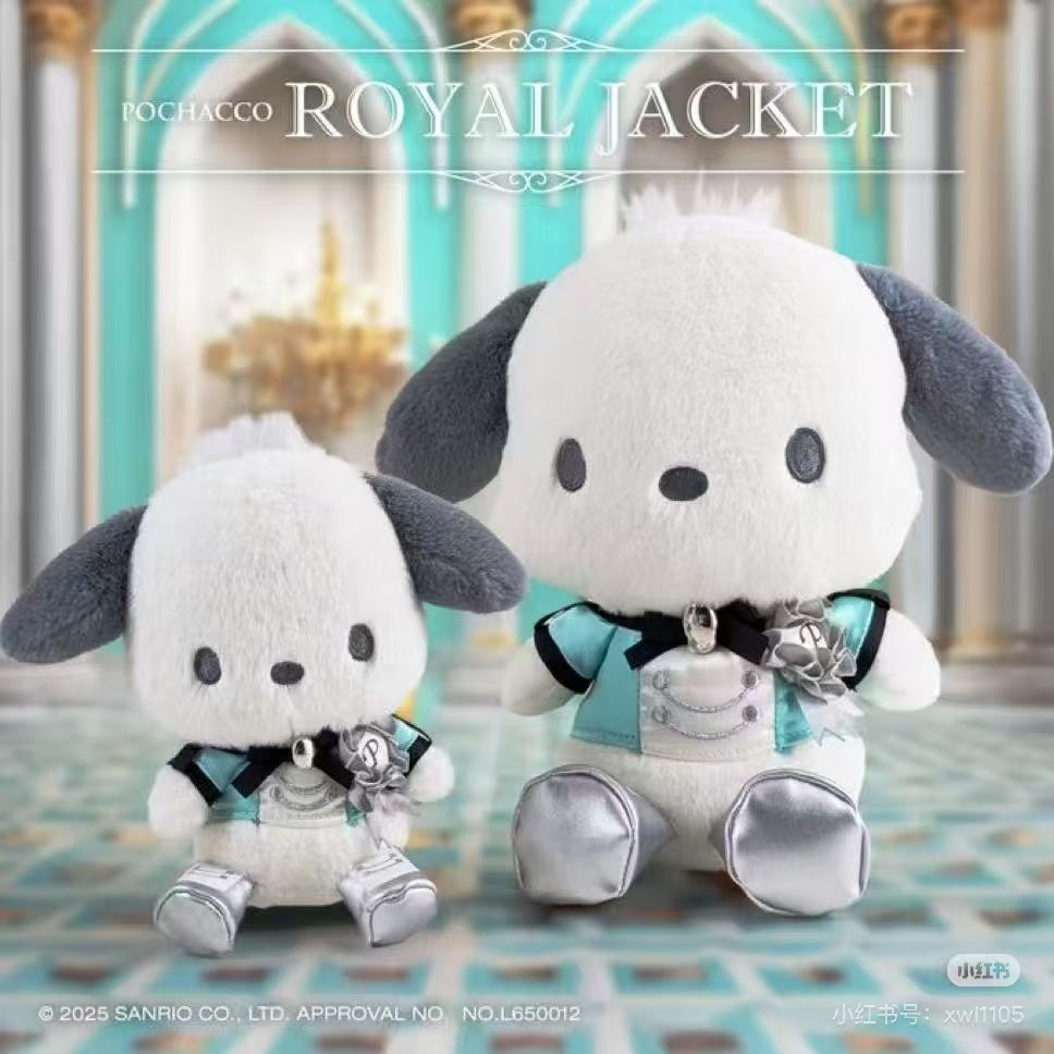 Sanrio|Pochacco Royal Jacket Plush Dolls/Plush Toy|H20×W21×D11cm approx.