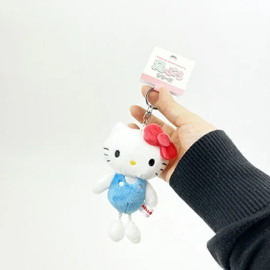 Sanrio|Hanging Legs Series Mascot Holder /Plush Keychain|120x55x48mm approx.