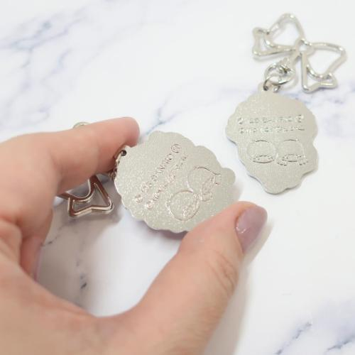 Sanrio|MyMelody × Little Twin Stars 50th anniversary Dolly Mix Metal Keychain/Keyring|3.2×0.2×4cm approx.