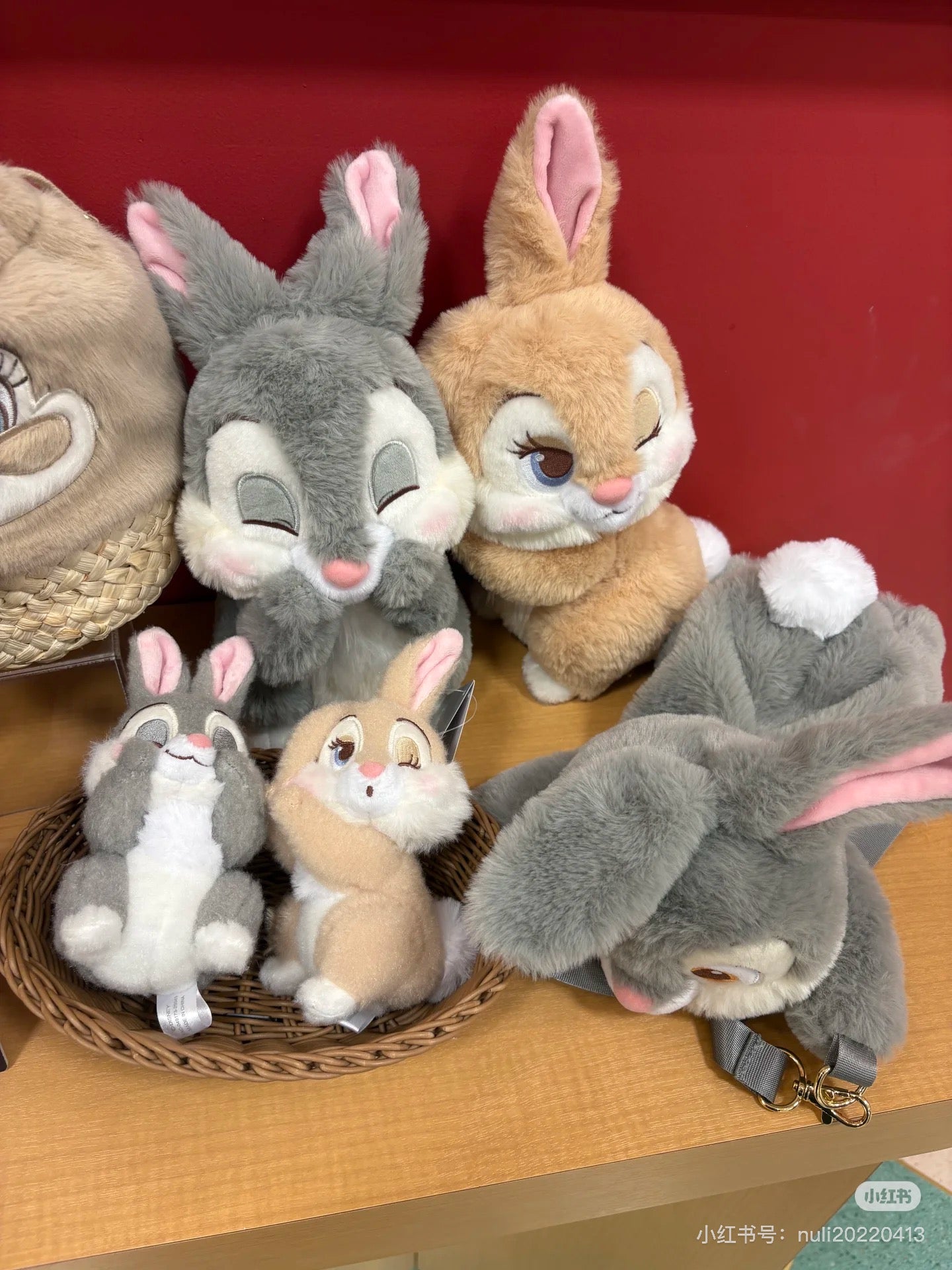 Disney|Miss Bunny & Thumper Mascot Holder /Plush Keychain PASTEL BUNNIES|H16.5×W9.5×D8cm approx.