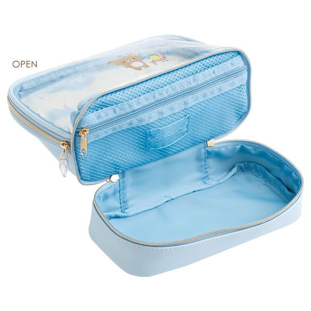 Rilakkuma|Rainy Day to Sunny Clear Cosmetic Pouch|160×200×90mm approx.
