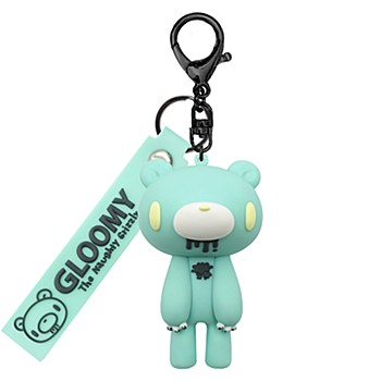 Gloomy Bear|"GLOOMY The Naughty Grizzly" Keychain/Keyring|8 × 8 × 8 cm approx.