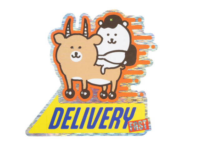 Nagano|Characters Hologram Large Sticker|H68 x W126mm approx.