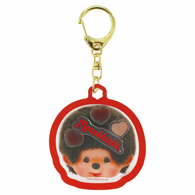 Monchhichi|Shaka Character Keychain/Keyring|H7.4 x W7.1 x D0.7cm approx.