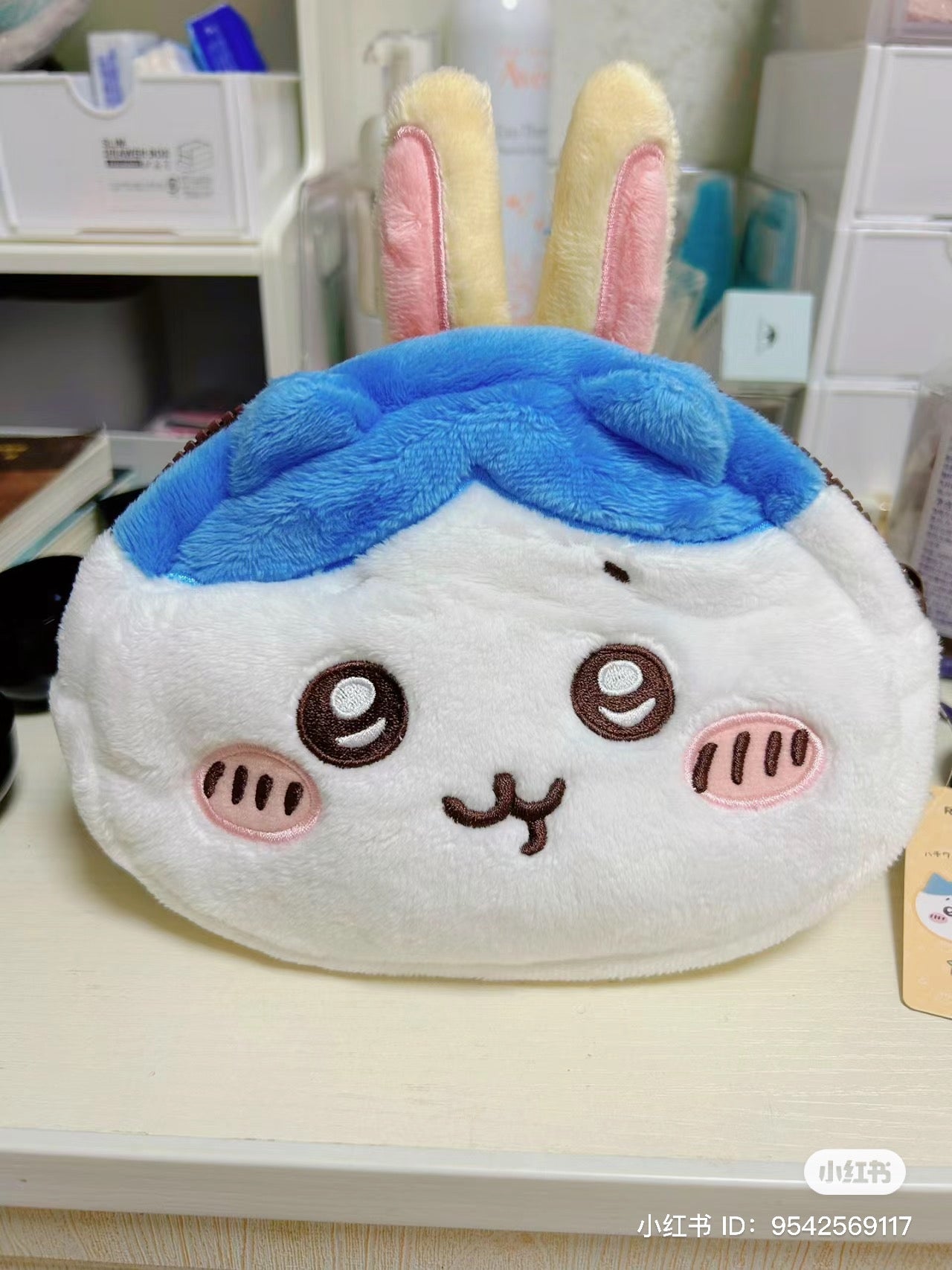 Chiikawa 吉伊卡哇|可爱双面双角色化妆包/整个翻出来又是一个角色