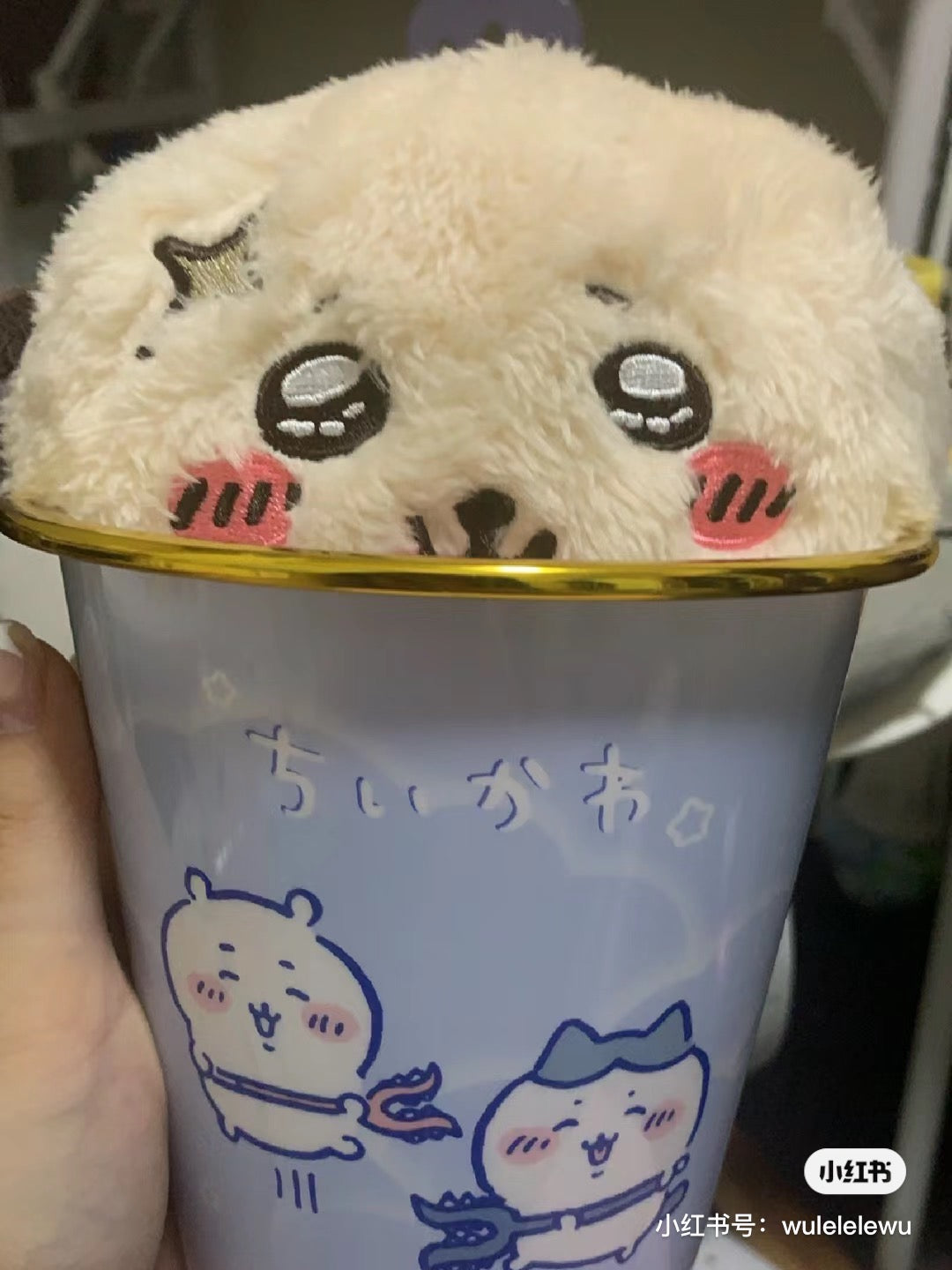 Chiikawa 吉伊卡哇|小型桌面垃圾桶/收纳桶|约直径130xH135mm