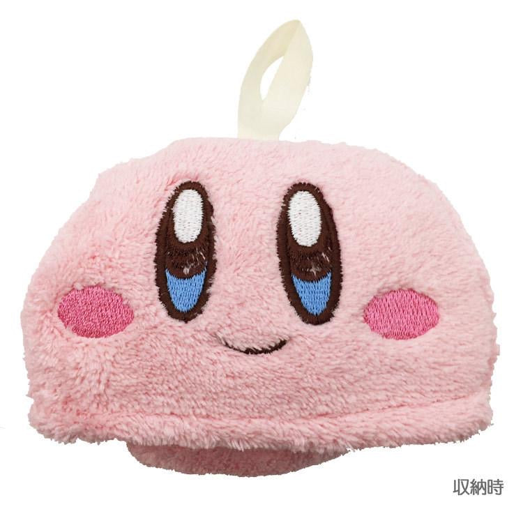 Kirby星之卡比|粉色微笑卡比擦手巾/可收纳毛巾|约9×12cm