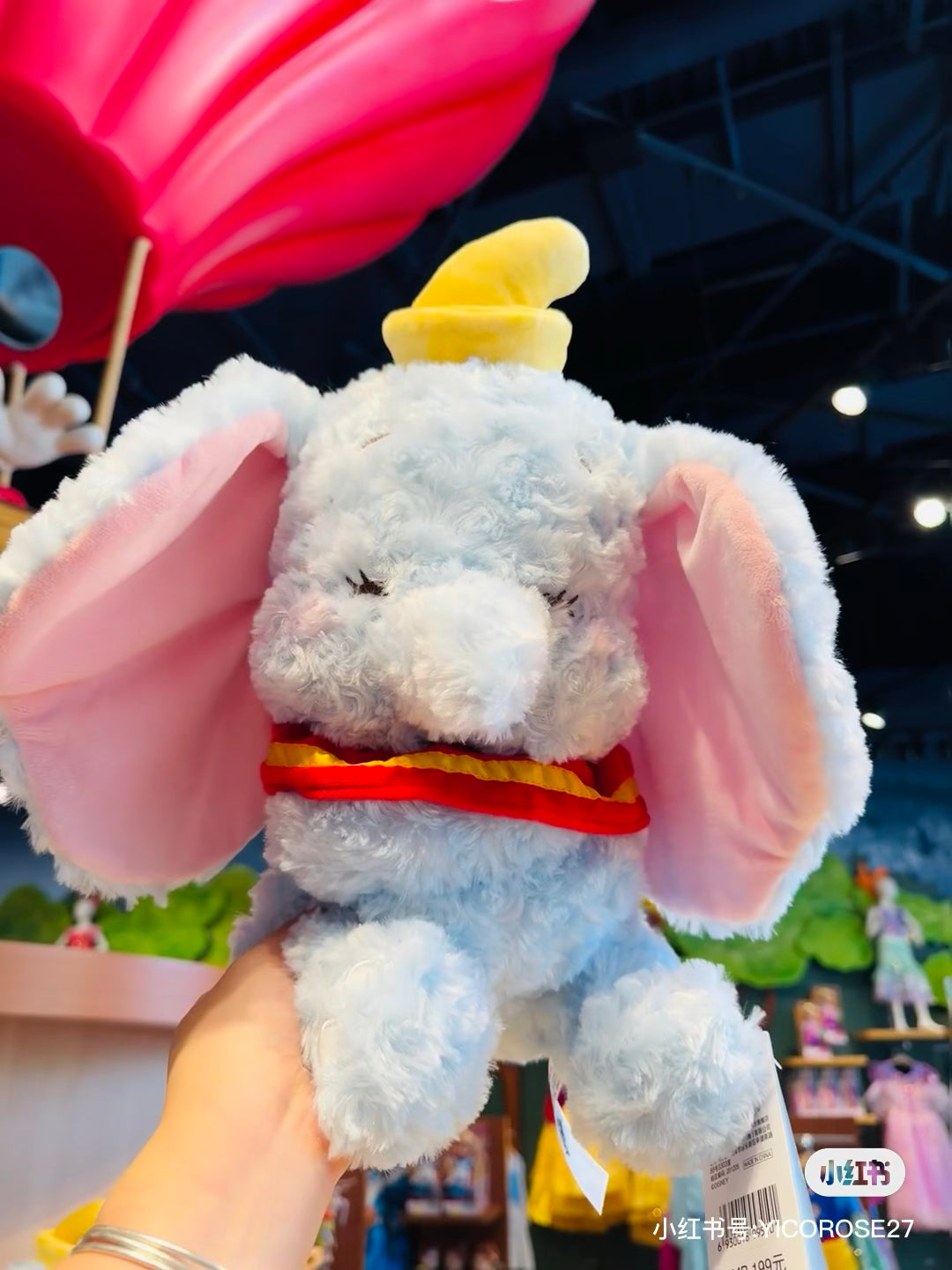 Disney|东迪眯眯眼抱抱你系列/卷毛玫瑰绒公仔/玩偶|約35×35×27cm