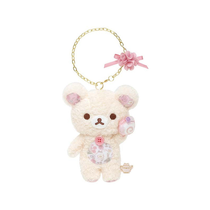 Rilakkuma轻松熊|花环茶会限定毛茸茸挂件|约130 x 105 x 55 mm