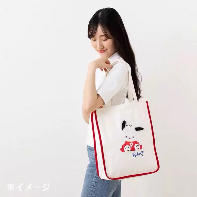 Sanrio|Pochacco Outfit Change Tote Bag|31×10×38cm approx.