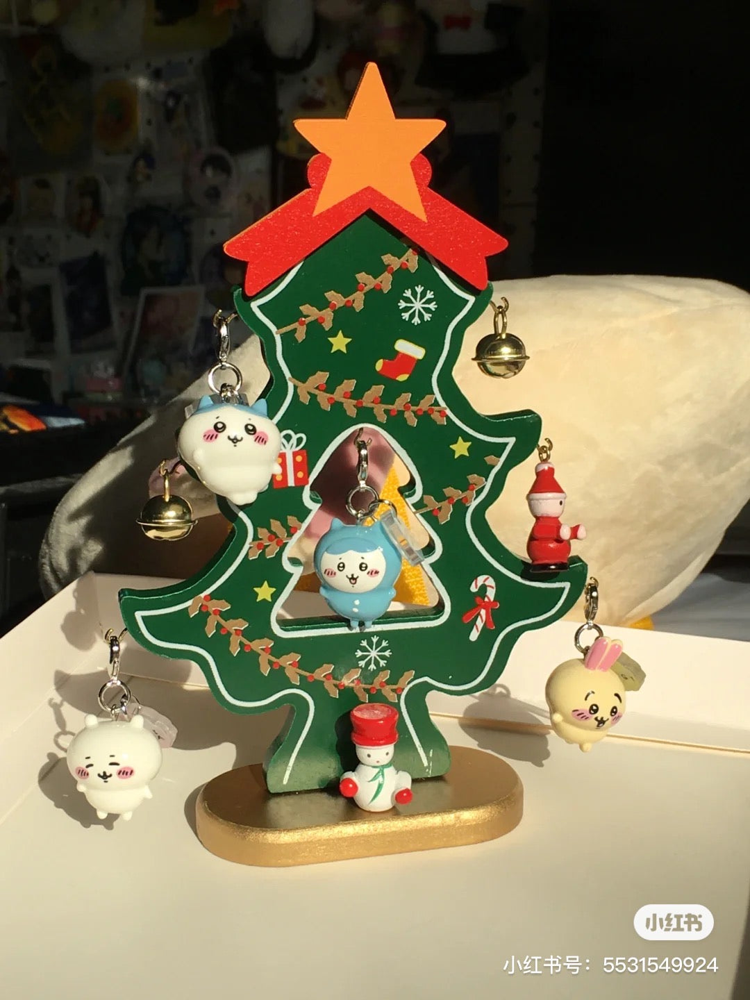 Chiikawa 吉伊卡哇|新款拉链扣/可爱mini角色吊饰/钥匙扣/3小只一组|约 H26 x W21.5 x D20mm