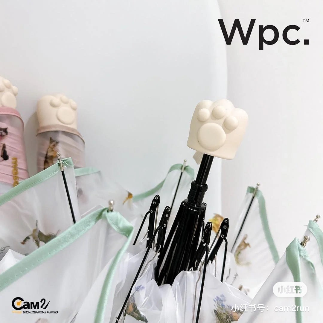 WPC|masayuki oki联名猫猫超轻99%防uv防紫外线遮阳伞/晴雨伞|猫猫头