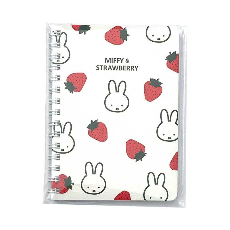 Miffy米菲|草莓限定可爱螺旋A6笔记本/记事本|64张