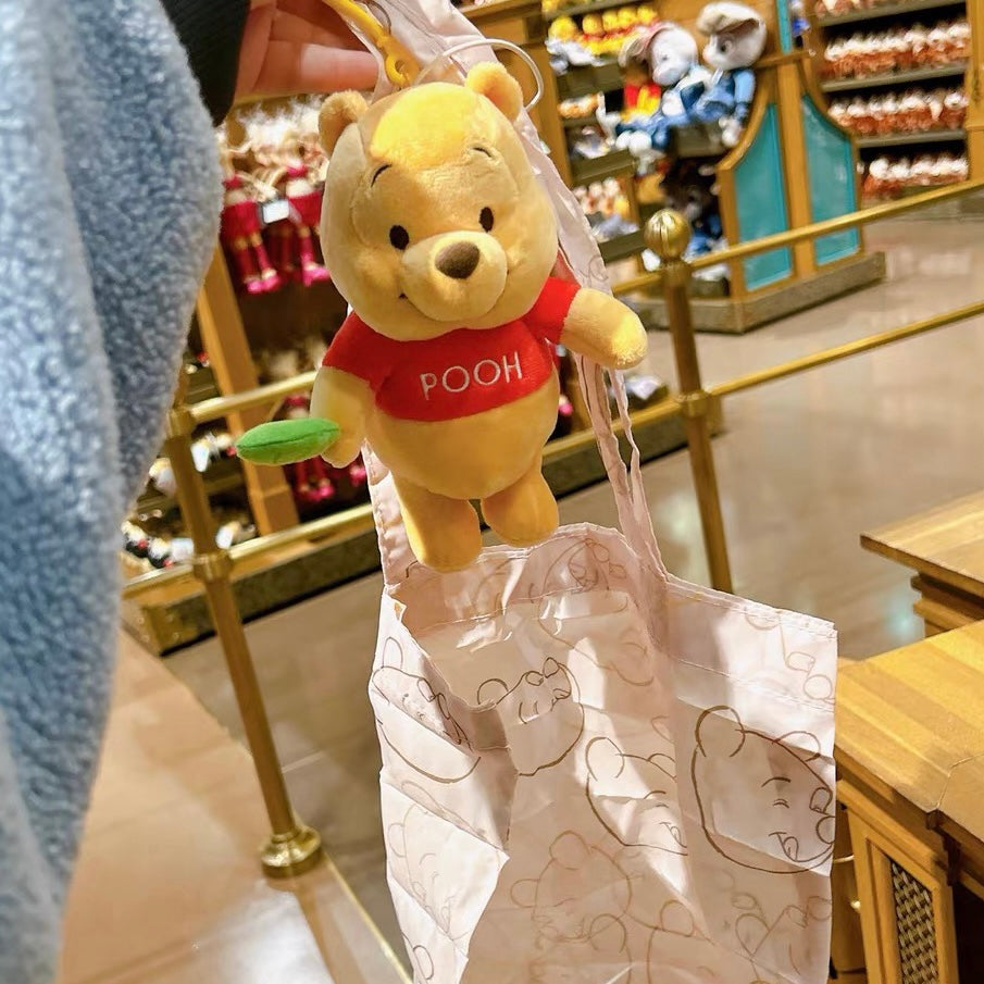 Disney SH|winnie the pooh噗噗公仔环保袋挂件