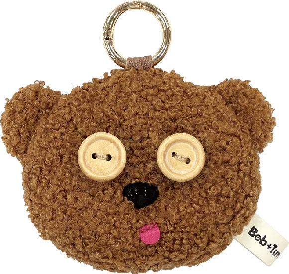 Tim熊|可爱耳机收纳/零钱包挂件/钥匙扣|約100mm×110mm