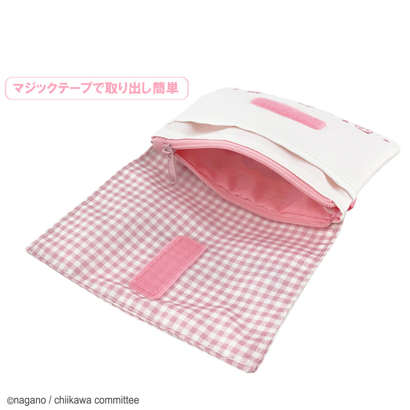 Chiikawa 吉伊卡哇|可爱收纳包/小挎包/边夹包|约17 x 15.4 x 2.1cm