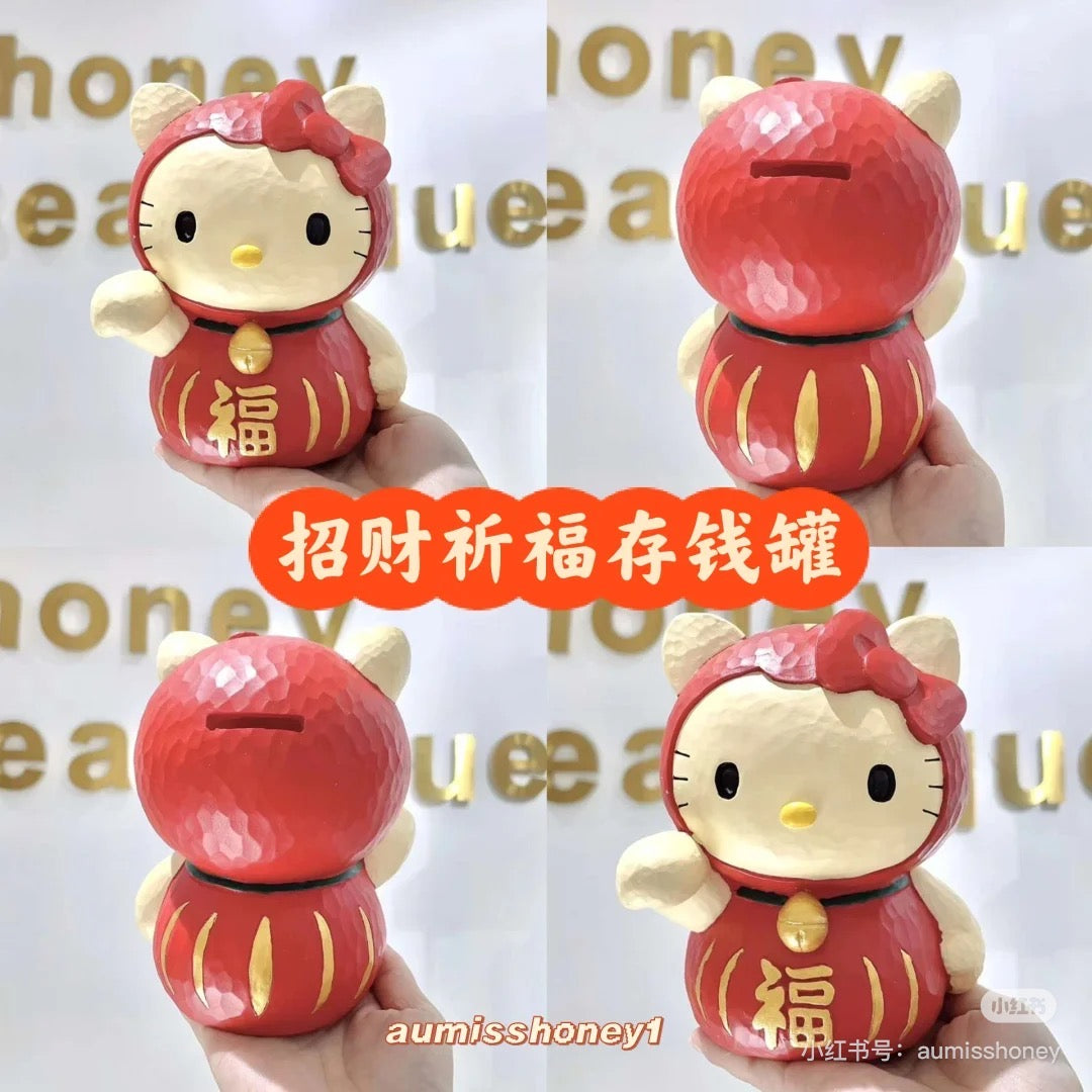 HelloKitty凯蒂猫|Hello kitty开运存钱罐不倒翁|约H160 W120 D110mm