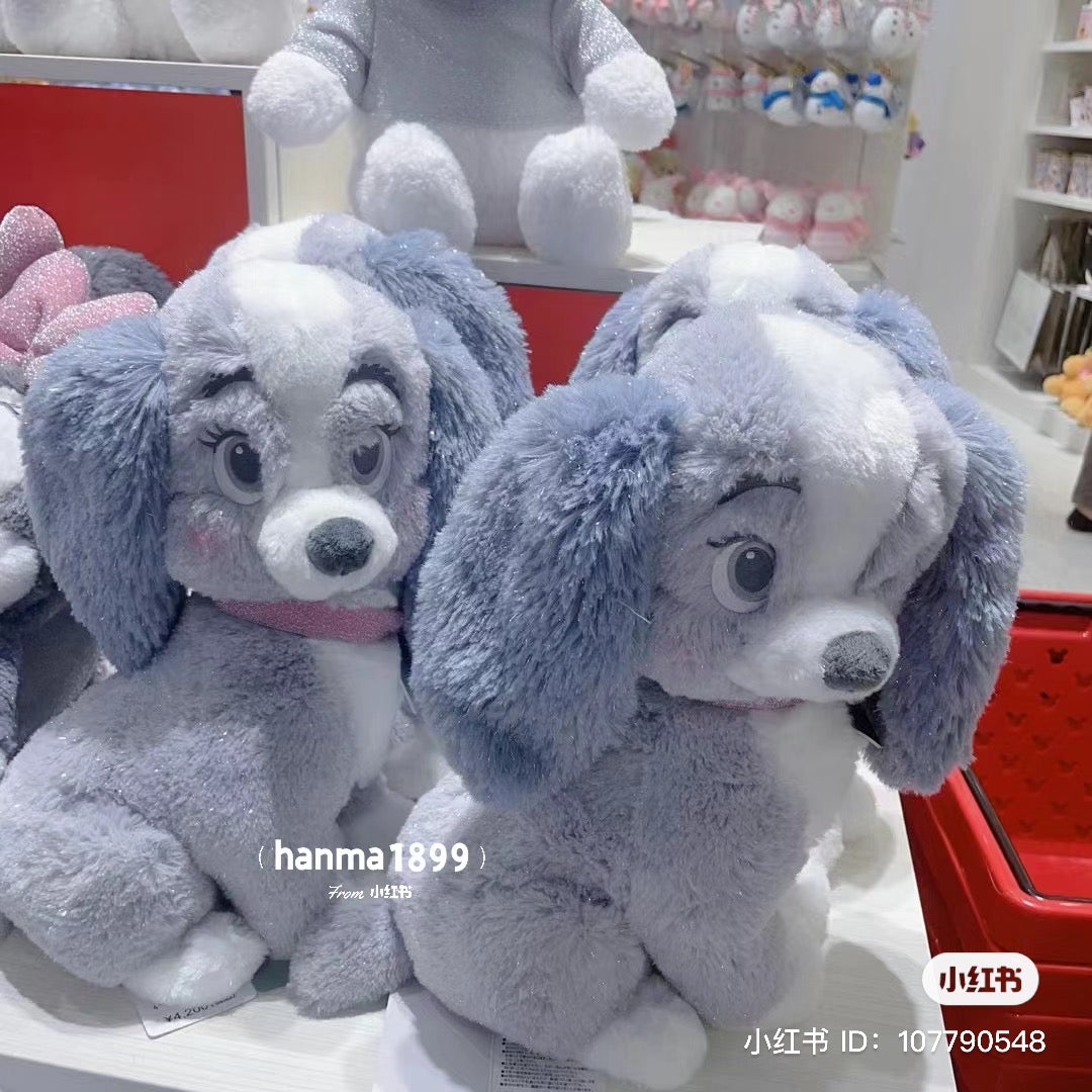 Disney迪士尼|冬日限定灰色银闪系列公仔/玩偶|高さ約29×幅23×奥行き21(cm)