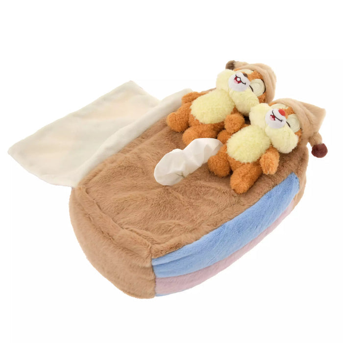 Disney|奇奇蒂蒂超柔软好摸fluffy睡睡纸巾盒玩偶公仔/被子可以盖或不盖/枕头捏捏好柔软|约32 × 22 × 14cm