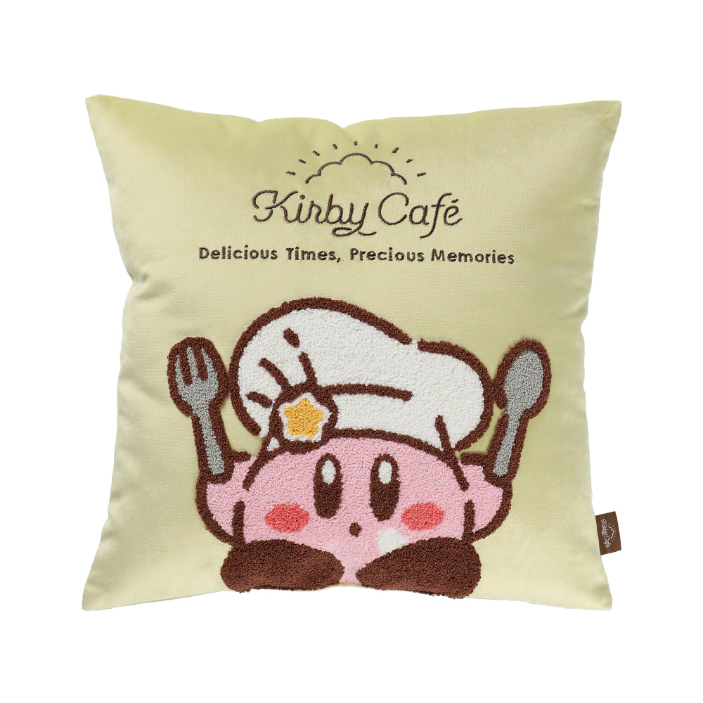 Kirby|cafe限定刺绣图案抱枕/坐垫|約W400×H400mm