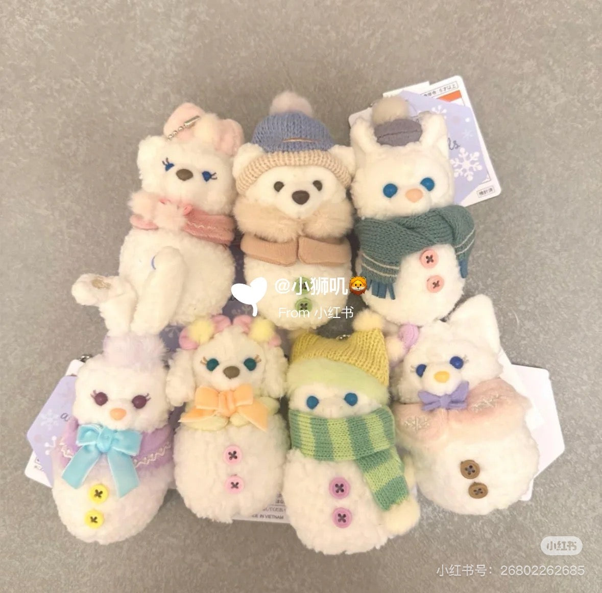 Disney|Duffy and friend Winter 2025 snowman Mascot Holder /Plush Keychain