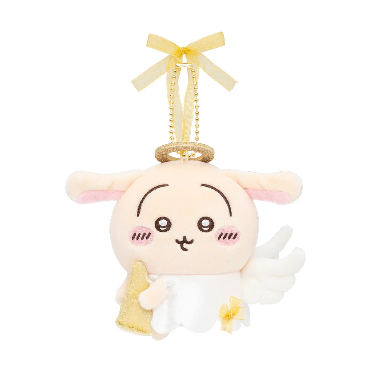 Chiikawa|Nagano christmas Fluffy Angel Mascot Holder /Plush Keychain|H105×W80×D55mm approx.