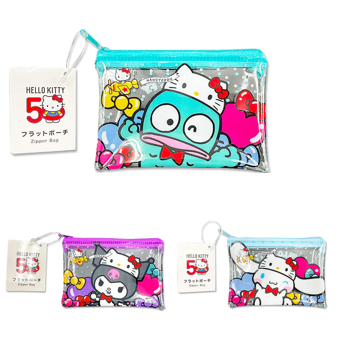 Sanrio| 50th anniversary tote bag pouch|12cm×7.5cm×1cm approx.