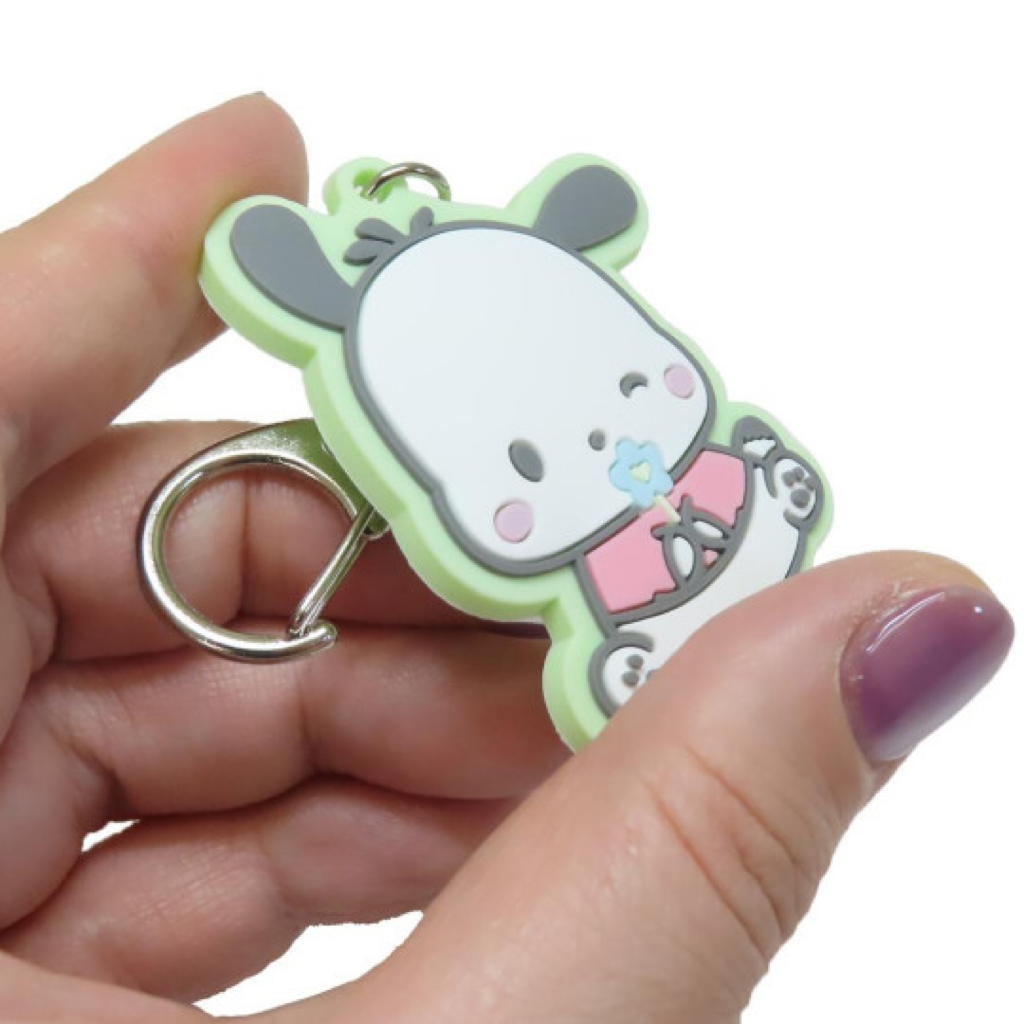 Sanrio|Flora Rubber Keychain/Keyring|65×65×3mm approx.