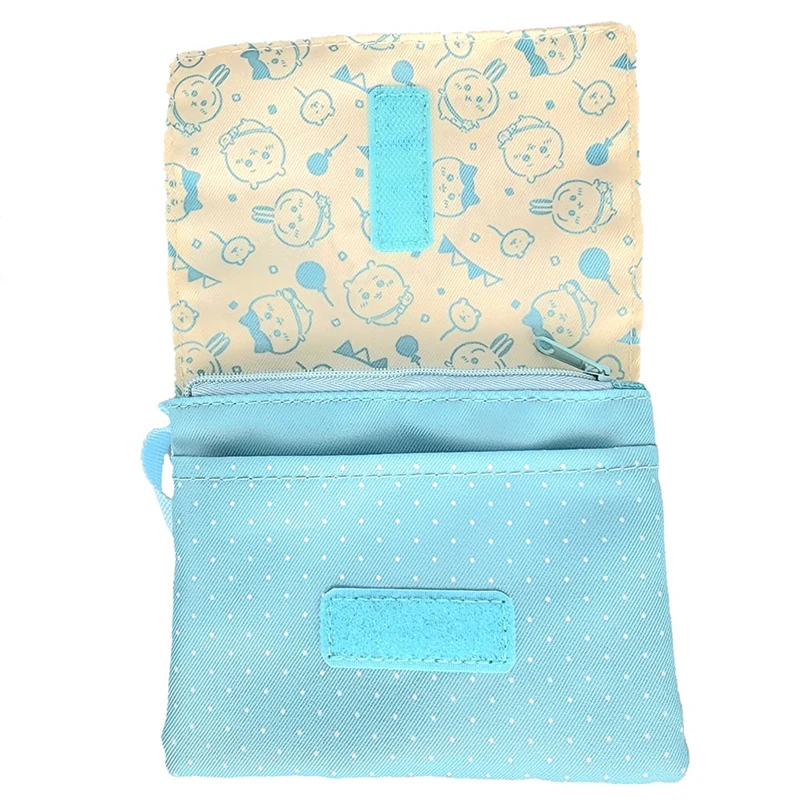 Chiikawa 吉伊卡哇|可勾夹式收纳包/外出便携包/可别在衣服上|約H120×W143mm