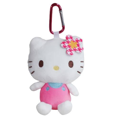 Sanrio|Plush Eco Bag Hello Kitty Sanrio Kaohana卡通千鸟格复古毛绒玩偶挂件环保袋/包挂|约9cm×12cm×6cm