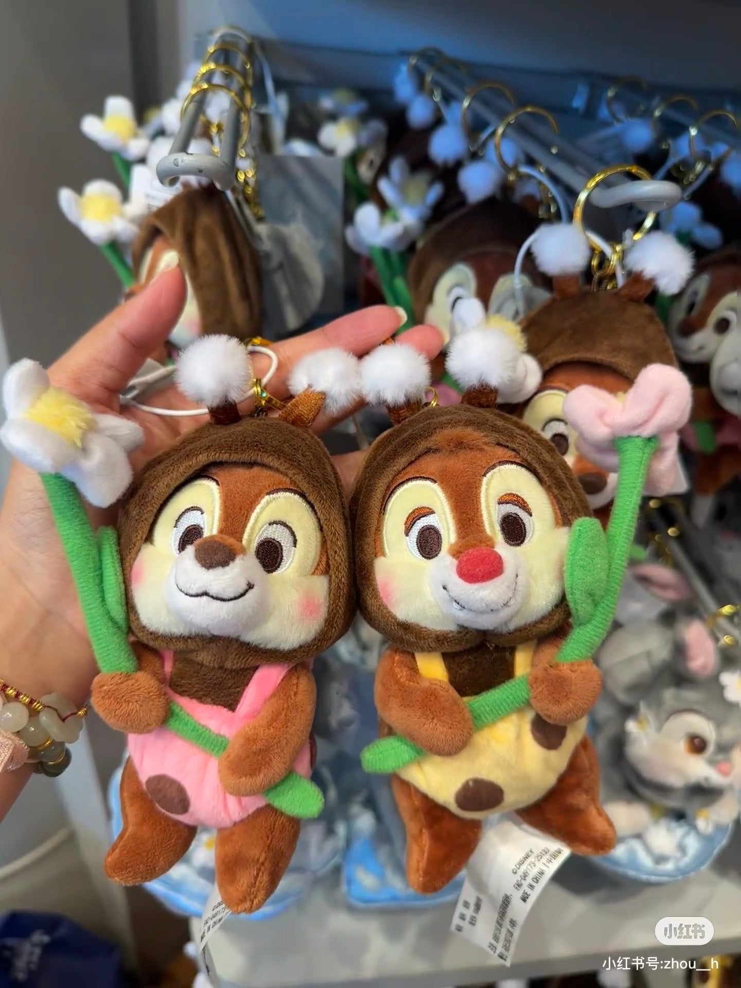 Disney|Flower Garden Mascot Holder /Plush Keychain|H16×W12×D10cm approx.