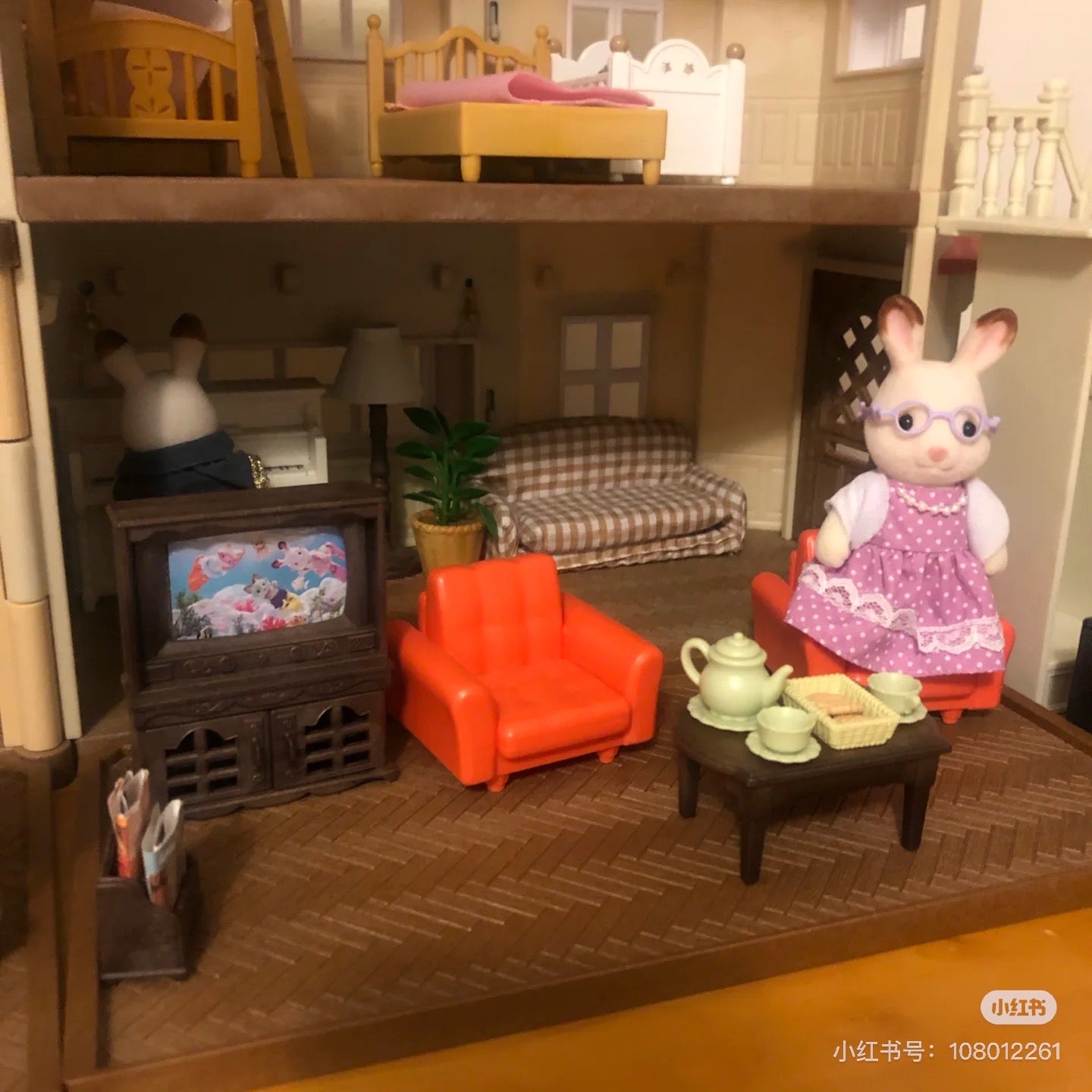 SylvanianFamilies|Chocolate Rabbit Grandparents Set 5190