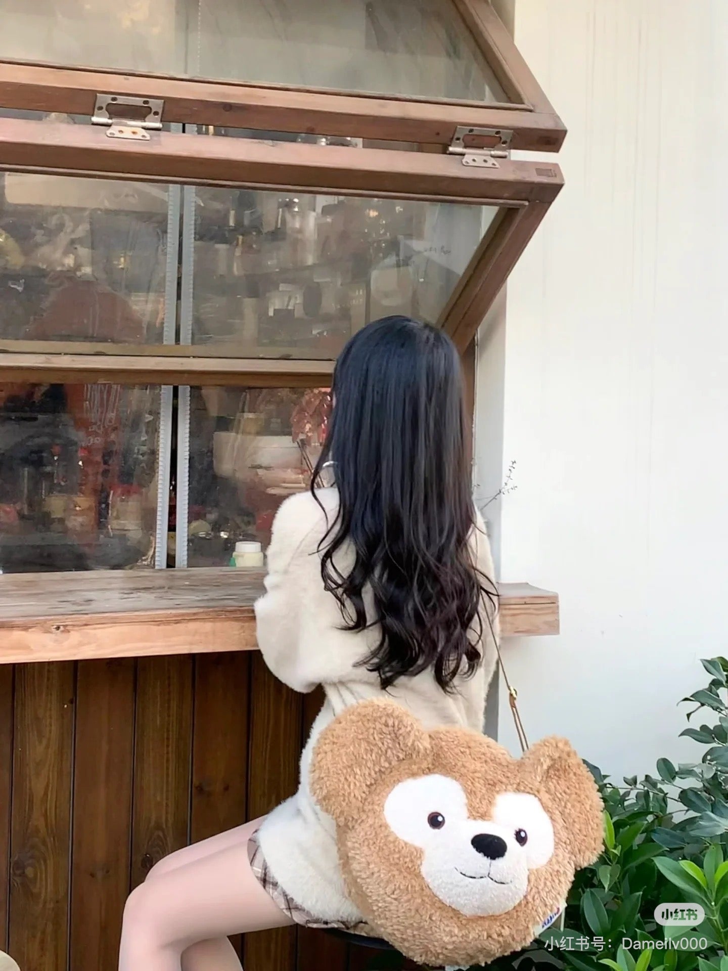 Disney SH|超萌毛绒大脸包/多种背法/可双肩背/斜挎/手拎