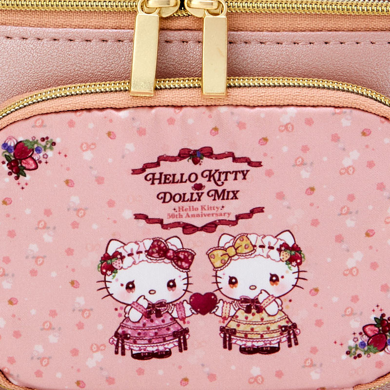 Sanrio|50周年Hello Kitty??Dolly Mix 化妆收纳包| 约宽16×深13×高12cm