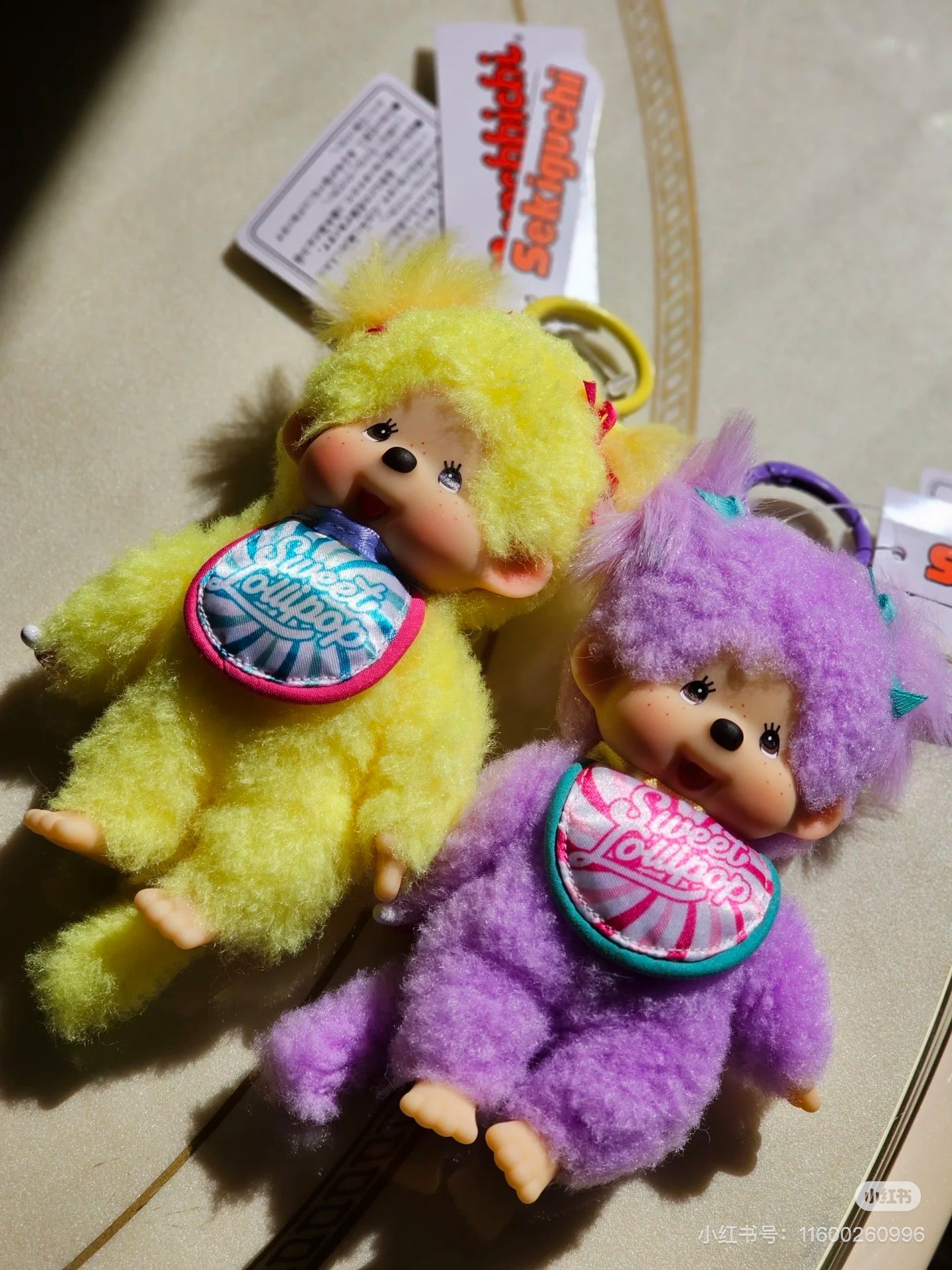 Monchhichi|Sweet Lollipop Mascot Holder /Plush Keychain|H16×W8.5×D5.5cm approx.