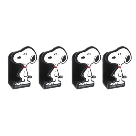 Snoopy|车用立体小物挂钩/收纳4枚组|约3.1 x 1.9 x 1.2 cm