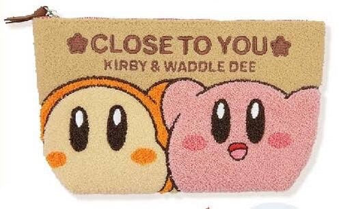 Kirby|we love Kirby限定毛绒绒刺绣植绒大容量化妆包|约W28cm×18cm×4cm