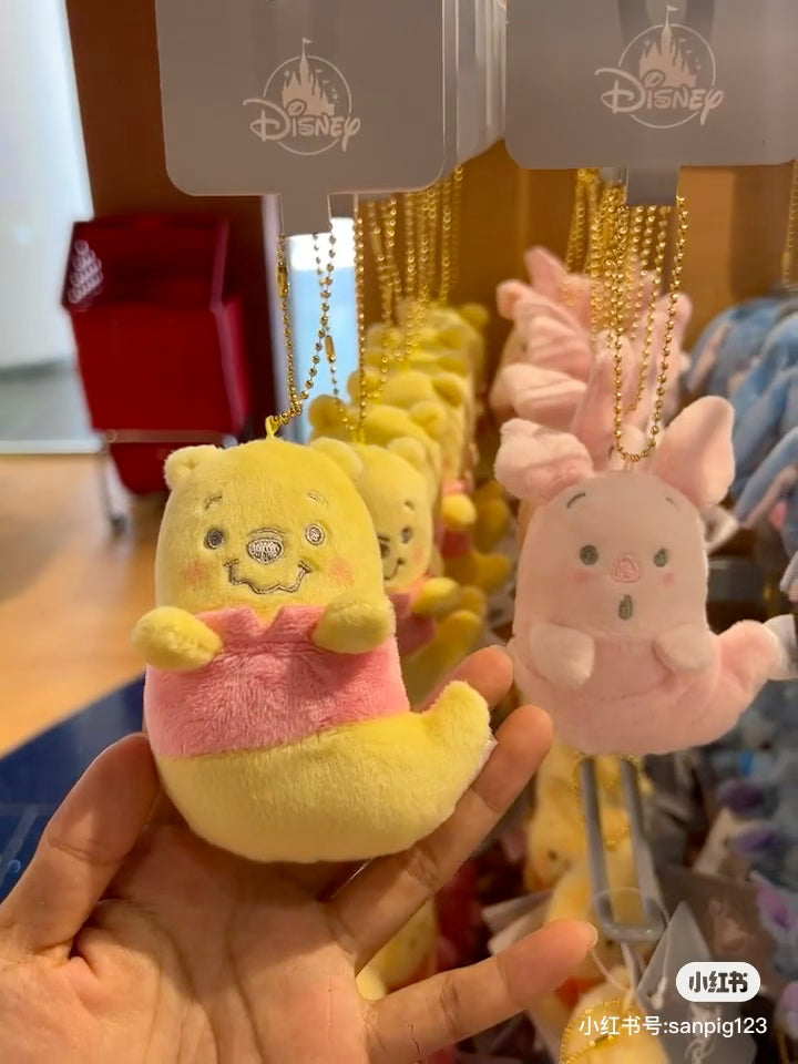 Disney迪士尼|Fluffy Plush Keychain/ Halloween Ghost万圣节幽灵扁扁毛绒挂件/包挂| 约10.5 × 7 × 5cm