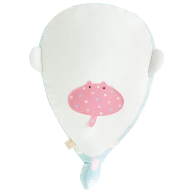 Jinbesan鲸鱼|可爱笑脸大嘴mochi鲸鱼玩偶/公仔|约H150×W200×D155mm