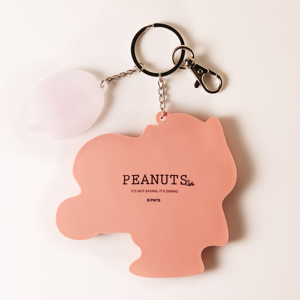 Snoopy|MY SWEET BABBOO限定橡胶质地大钥匙圈/钥匙扣/包挂|约W114×H104mm